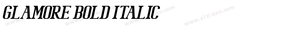 GLAMORE BOLD ITALIC字体转换